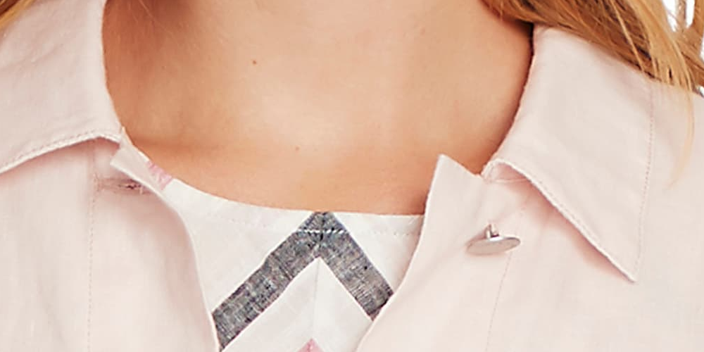 Jaqueta de linho feminina Vince Camuto, rosa, tamanho pequeno