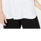 Blusa texturizada com decote em V feminina Alfani, branca, tamanho pequeno e pequeno