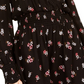 Vestido envelope floral sintético American Rag Junior's, preto, tamanho grande