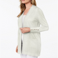 Cardigan feminino JM Collection com frente aberta e tamanho médio