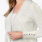 Cardigan feminino JM Collection com frente aberta e tamanho médio