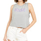 Regata Levi's Cropped Logo Feminina Cinza Tamanho Grande