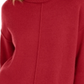 Suéter feminino Alfani com nervuras, manga comprida, gola alta, vermelho, tamanho extragrande