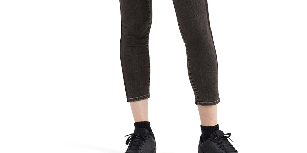 Calça jeans skinny Levi's 721 High Rise Ankle, preta, tamanho 31