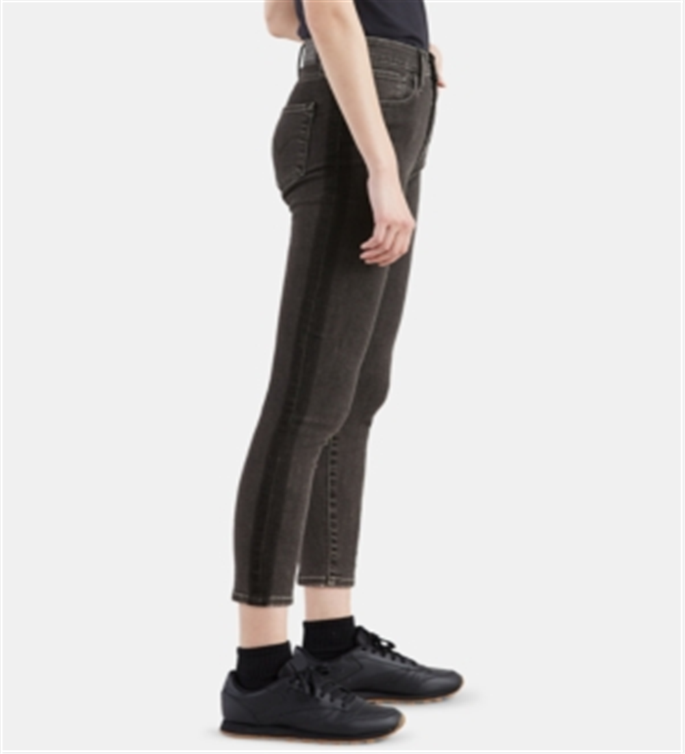 Calça jeans skinny Levi's 721 High Rise Ankle, preta, tamanho 31