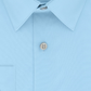 Camisa social masculina Calvin Klein Classic Regular Fit Stretch Flex Collar Solid Azul Tamanho 17,5X34-35