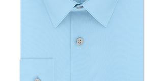 Camisa social masculina Calvin Klein Classic Regular Fit Stretch Flex Collar Solid Azul Tamanho 17,5X34-35