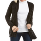 Karen Scott Cardigan Feminino Manga Longa Preto Tamanho Pequeno
