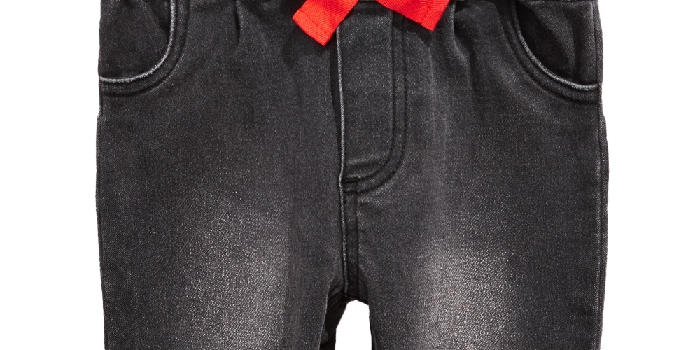 Calça Jeans Infantil Infantil Laço Preta First Impressions Tamanho 18 Meses