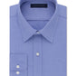 Camisa social masculina Tommy Hilfiger com gola estampada e ajuste clássico, elástica, azul, tamanho 15,5 x 32-33