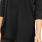 Top feminino Alfani com recorte assimétrico, preto, tamanho pequeno, P/M