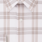 Camisa social masculina Calvin Klein com estampa de logotipo, corte slim, gola elástica, bege, tamanho 14,5 x 32 x 33
