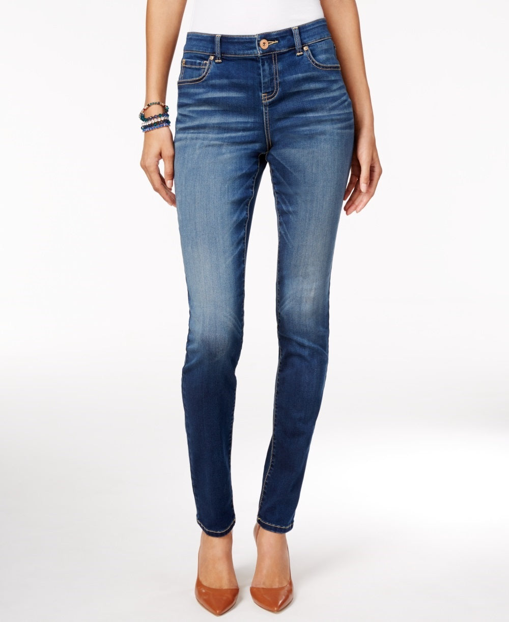 Calça jeans skinny feminina INC International Concepts, azul, tamanho 14, pequena