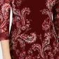 Charter Club Blusa de malha com estampa floral feminina, vermelha, tamanho pequeno e pequeno