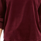 Charter Club Blusa de veludo com manga amarrada, feminina, roxa, tamanho médio