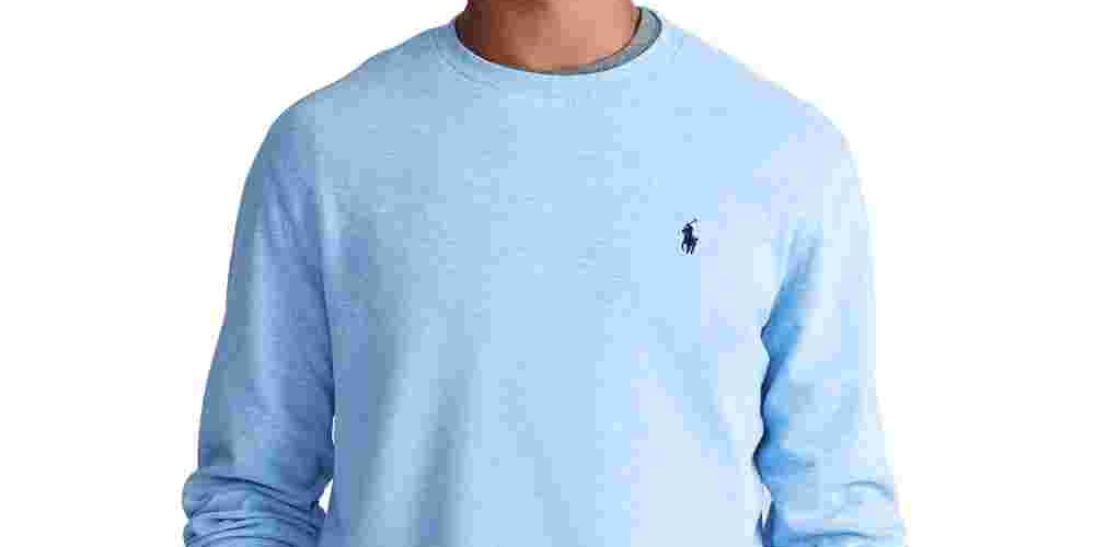 Suéter Ralph Lauren Masculino Gola Redonda Azul Tamanho P