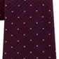 Gravata de seda com estampa de bolinhas e xadrez Michael Kors masculina, vermelha, tamanho regular