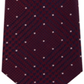 Gravata de seda com estampa de bolinhas e xadrez Michael Kors masculina, vermelha, tamanho regular