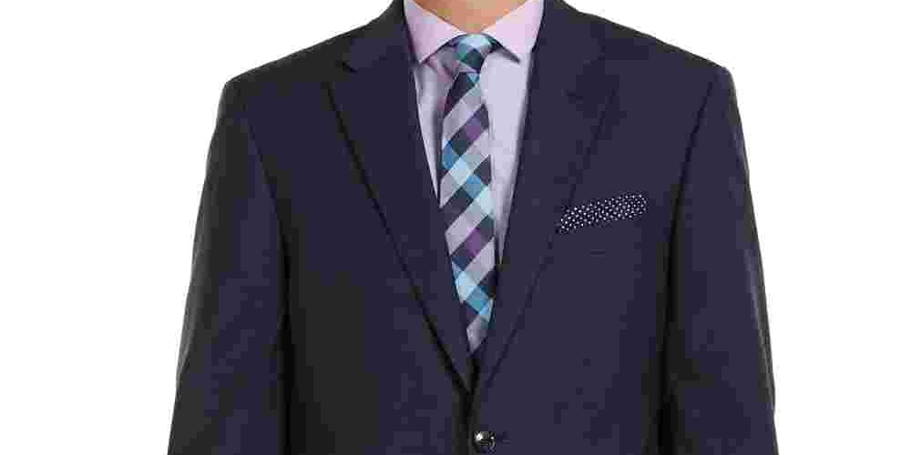 Jaqueta xadrez masculina Tommy Hilfiger azul tamanho 38