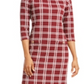Vestido xadrez feminino Charter Club tamanho Cranberry - Petite G