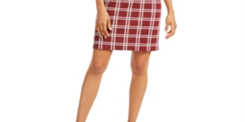 Vestido xadrez feminino Charter Club tamanho Cranberry - Petite G