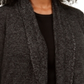 Karen Scott Cardigan Feminino Plus Size Preto com Gola Xale Tamanho 0X