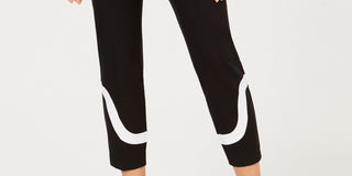Calça skinny curta feminina Alfani preta tamanho 14