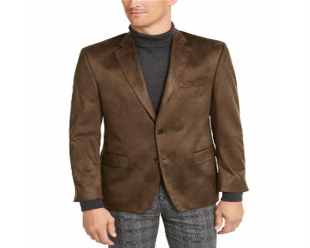 Ralph Lauren Masculino Classic Fit Faux Suede Sport Coat Verde Tamanho 46R