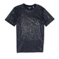 Camiseta masculina Karl Lagerfeld Paris com estampa de desenho animado, azul, tamanho pequeno