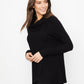 Blusa de amamentação feminina A Pea In The Pod, malha canelada, gola alta, cinza, tamanho pequeno