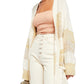 Cardigan Southport Beach Feminino Free People Bege Tamanho X-Grande