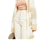 Cardigan Southport Beach Feminino Free People Bege Tamanho X-Grande