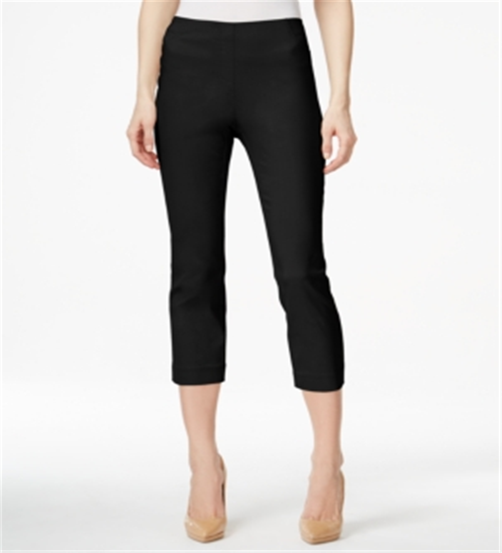 Calça Capri Feminina Estilo &amp; Co Preta Tamanho Pequeno P