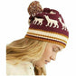 Gorro feminino de alpaca My Bags Pom Beanie vermelho tamanho regular