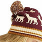 Gorro feminino de alpaca My Bags Pom Beanie vermelho tamanho regular