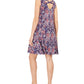 Vestido feminino sem mangas com alças e estampa nas costas, azul, tamanho médio, da Style &amp; Co