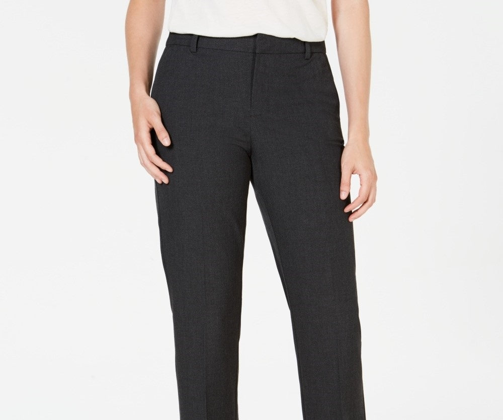 Calças femininas Charter Club cinza tamanho 6