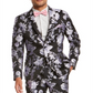 Blazer masculino slim fit floral jacquard preto tamanho XLT da INC International Concepts