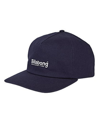 Boné de beisebol masculino Billabong Wallride Snapback azul marinho tamanho regular