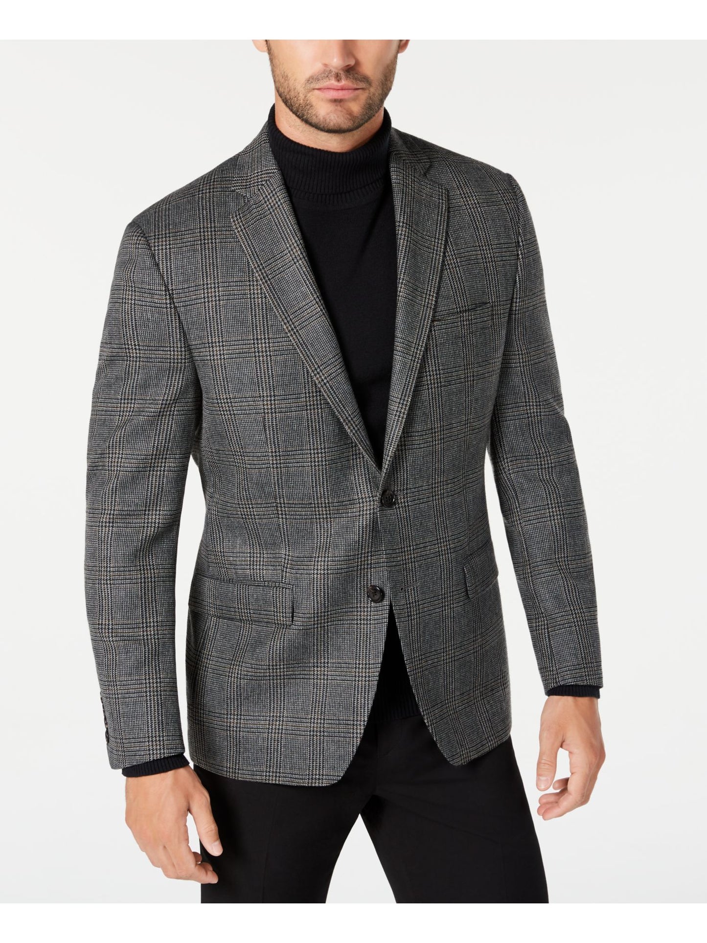 Ralph Lauren Ultraflex Sport Coat Masculino Cinza Clássico Tamanho 38