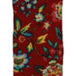 Lenço de bolso leve Bar III Crown Paisley masculino vermelho tamanho regular