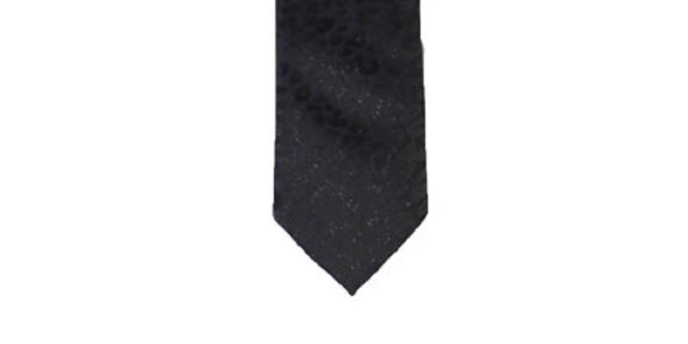 Gravata Henty metálica com estampa animal masculina INC International Concepts, tamanho azul marinho, regular