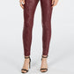 Calça skinny feminina com estampa de cobra da INC International Concepts, vermelha, tamanho 2