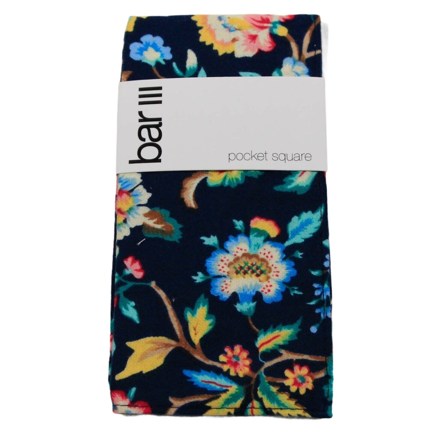 Bar III Masculino Floral One Pocket Square Azul Tamanho Único