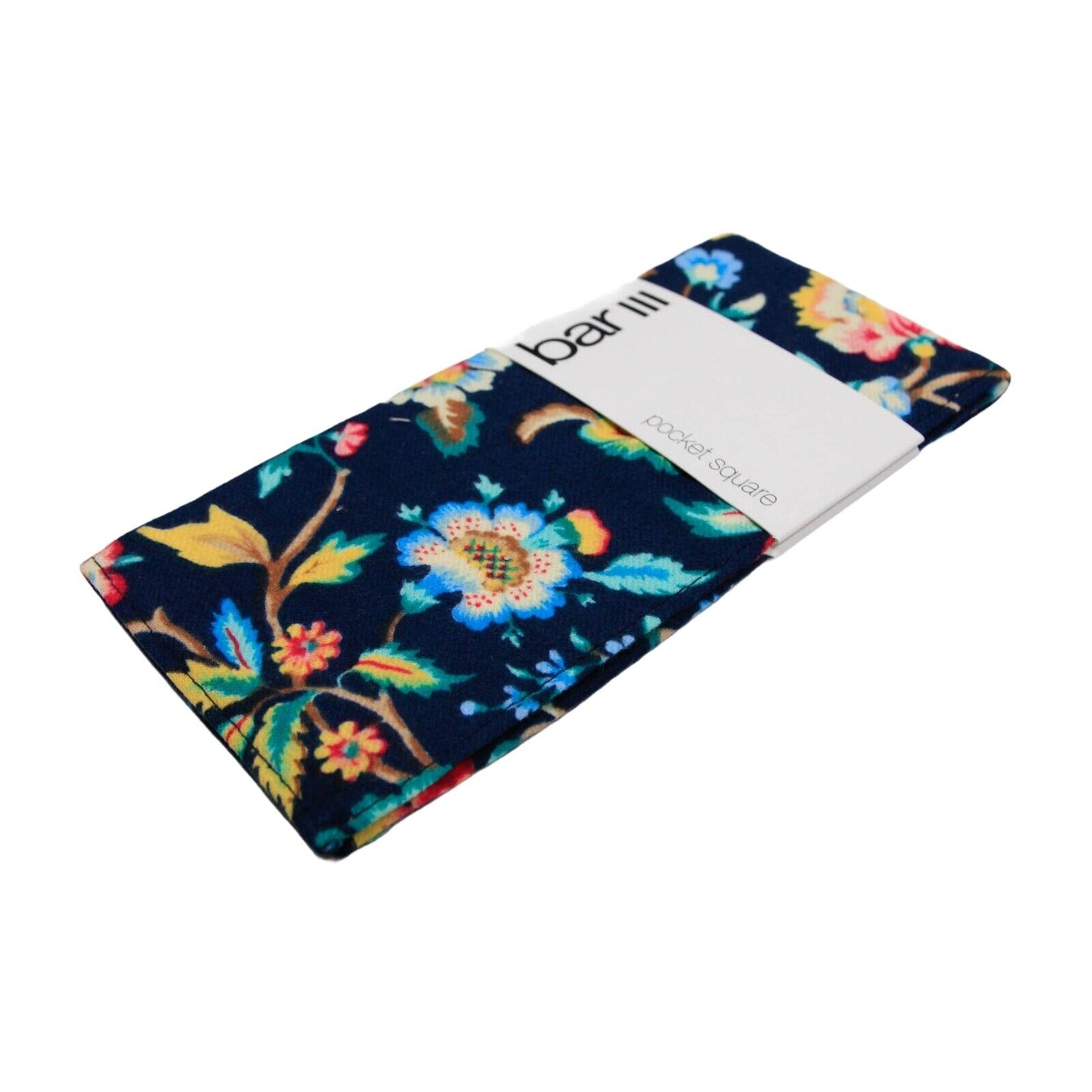 Bar III Masculino Floral One Pocket Square Azul Tamanho Único