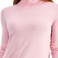Suéter feminino de gola alta Charter Club, rosa, tamanho pequeno