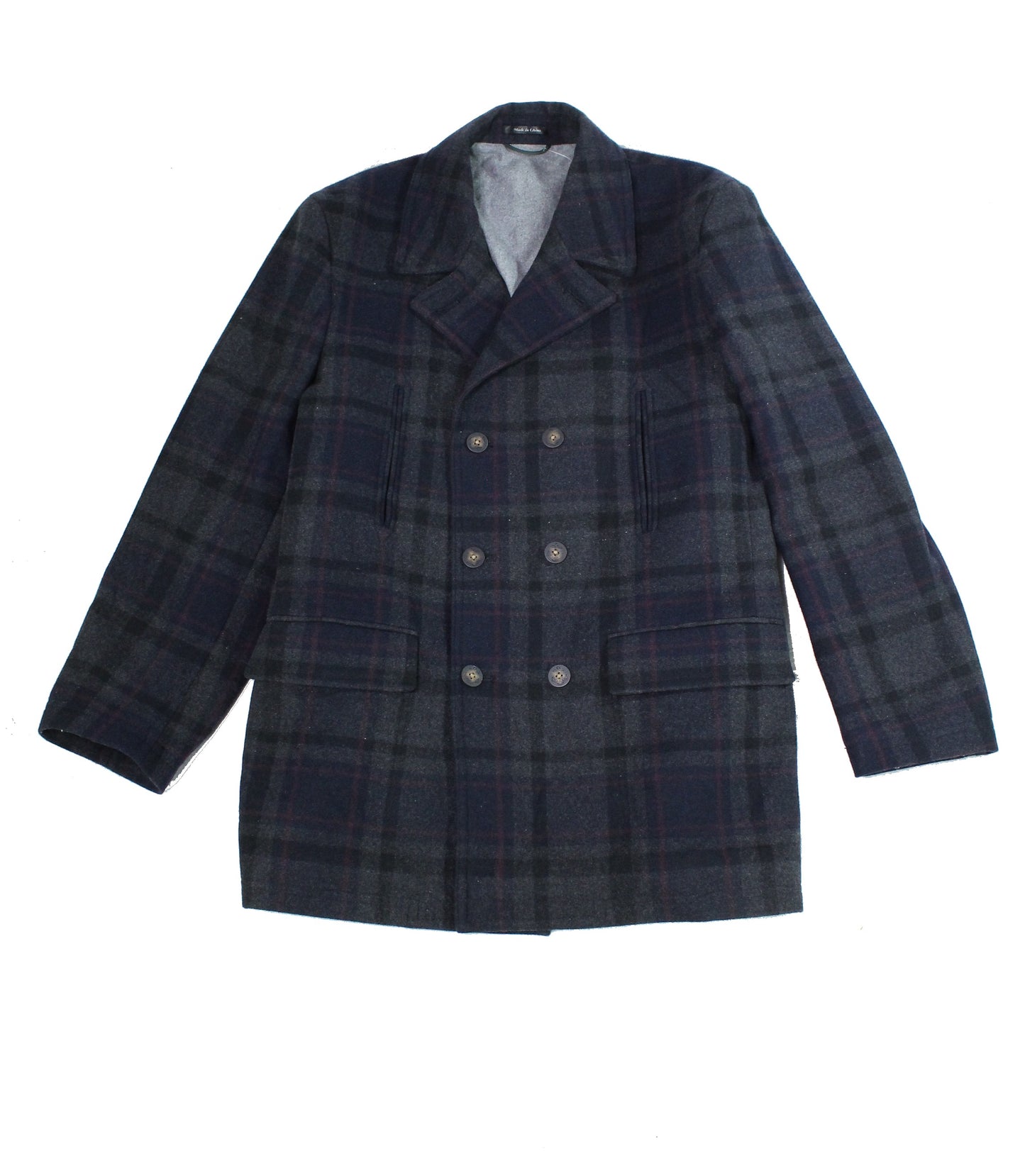 Casaco masculino Lauren Ralph Lauren xadrez trespassado azul tamanho 52