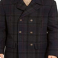 Casaco masculino Lauren Ralph Lauren xadrez trespassado azul tamanho 52