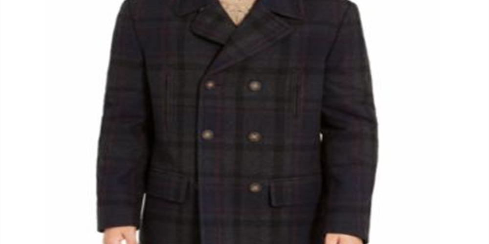 Casaco masculino Lauren Ralph Lauren xadrez trespassado azul tamanho 52