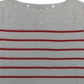 Charter Club Feminino Plus Listrado Ilhós Jugo Tricô Top Vermelho Tamanho 1X